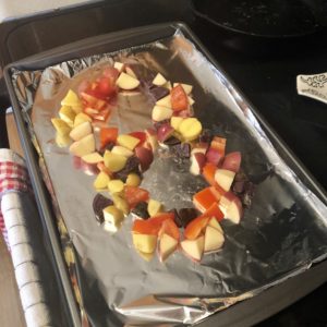 Peppers and Potatoes on a Pan